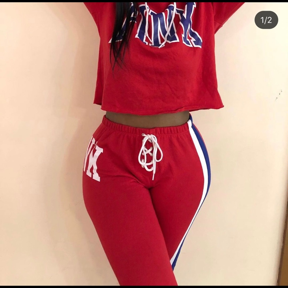 Pink sweatsuit
